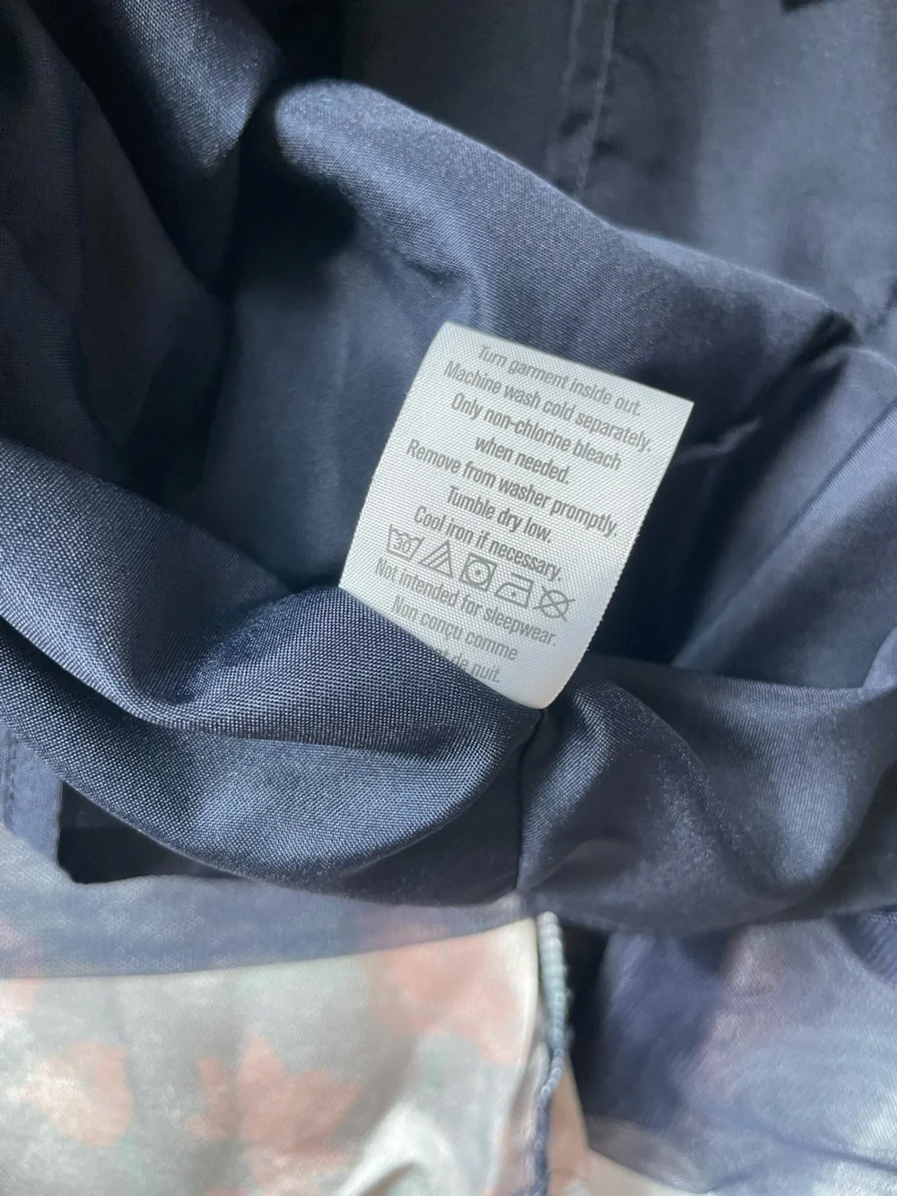 Gymboree Navy Dress with Red Rose Floral Print